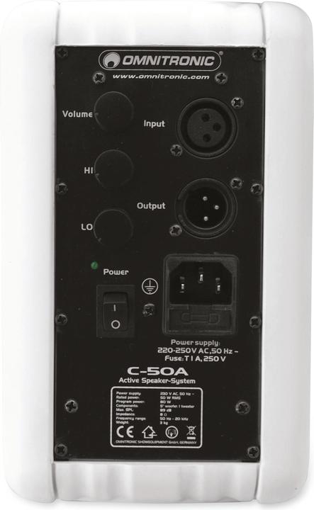 Image du produit Omnitronic C-50A (Actif, 1x 80 W)