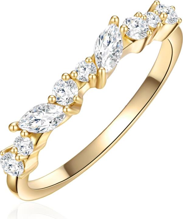 Image du produit Glanzstücke München Femmes argent sterling zirconium or jaune - 30000 (54, Argent 925)