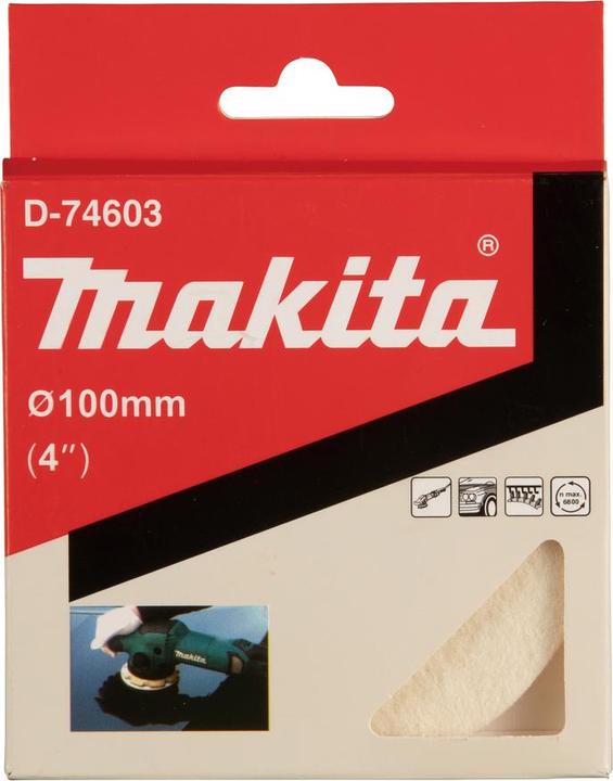 Immagine prodotto Makita D-74603 Cuscinetto in feltro 100mm Velcro