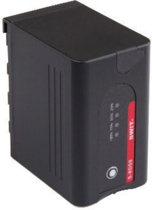 Actual product image Swit S-8D58 - 43Wh/6Ah D-type DV battery - Battery (1 pcs., 6 mAh, Rechargeable battery)