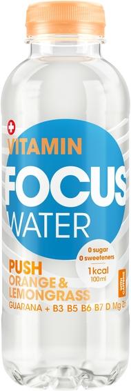 Image du produit Focuswater Push (Orange & citronnelle, 6 x)