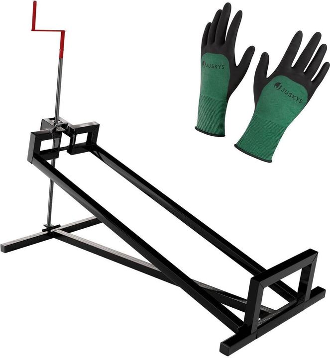 Actual product image Juskys Lawn tractor jack with gloves (Lawn tractor, Tractor accessories)