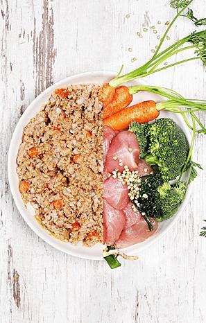 Actual product image Dog's love BIO Chicken, Buckwheat, Celery & Basil (Adult, 1 pcs., 420 g)