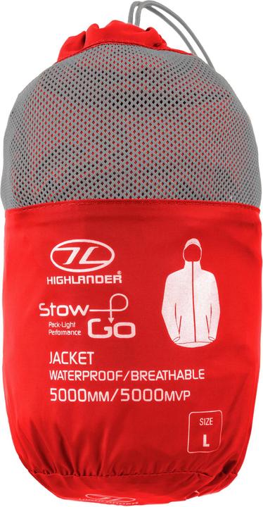 Immagine prodotto Highlander Giacca Stow & Go Red Packaway - Xs (XS)