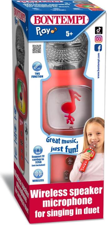 Image du produit Bontempi Micro karaoké rouge