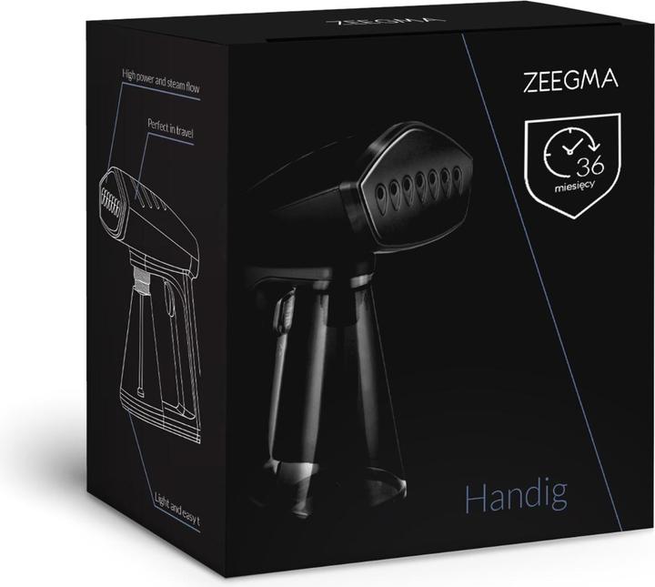 Actual product image Zeegma ZE-HANDIG Clothes Steam Straightener Portable Steam Brush (1500 W, 30 g/min)