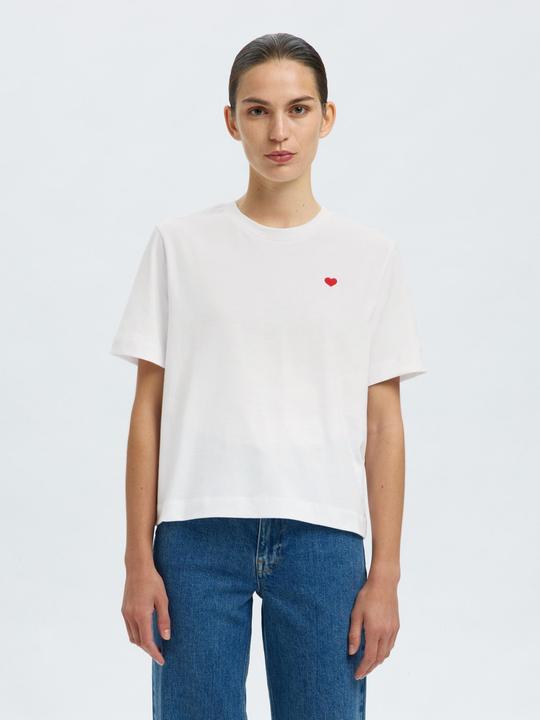 Image du produit Selected Femme Besticktes T-Shirt mit Rundhalsausschnitt (XXL)