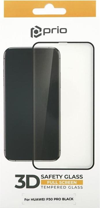 Actual product image prio 3D Protective Glass for Huawei P30 Pro/P30 Pro New Edition black (1 Piece, Huawei P30 Pro, Huawei P30 Pro New Edition)