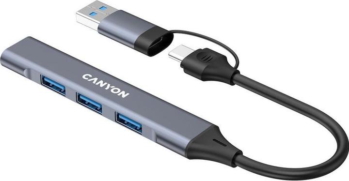 Produktbild Canyon Konverter-Hub DS-02 4in1 USB-A/C Grau