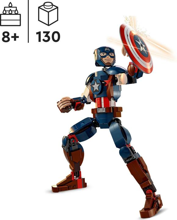 Image du produit LEGO Figurine de construction Captain America (76258, LEGO Marvel)