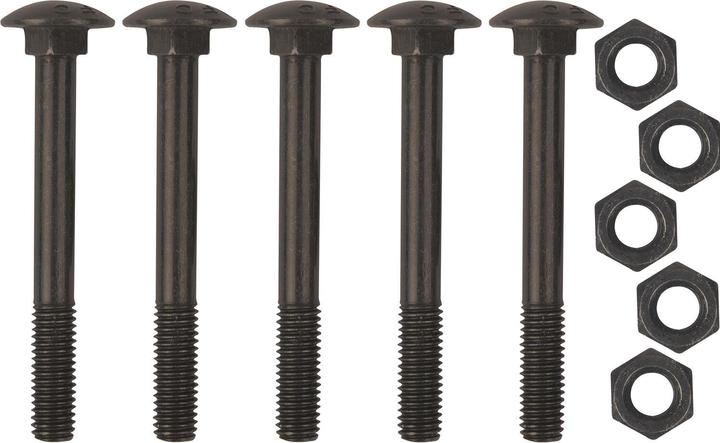 Sonneck Screw set for long hinge, one-sided 900mm, dovetail, black galvanised