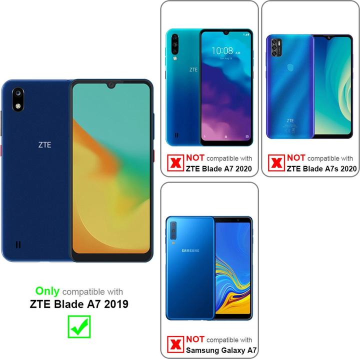 Immagine prodotto Cadorabo vetro di protezione (3 Pezzo/i, ZTE Blade A7)