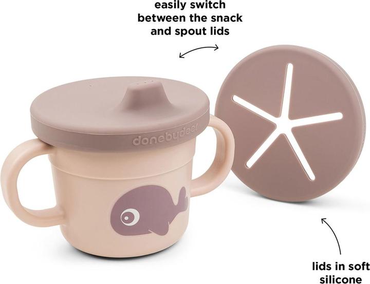 Image du produit Done by Deer Set Snack & Gobelet Wally Rose