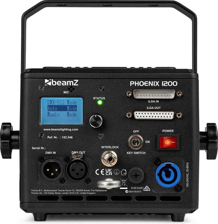 Image du produit BeamZ Phoenix 1200, Type : Laser, Equipement : Changeur de couleur