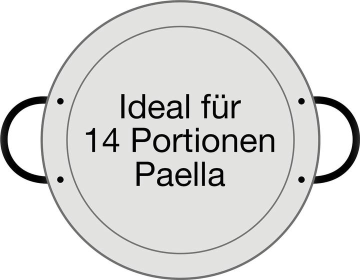 Produktbild All'Grill Paella-Pfanne Stahl poliert Ø 50 cm (50 cm, Paella Pfanne, Stahl)