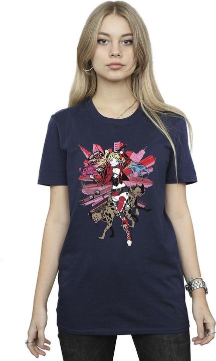 Produktbild Harley Quinn Hyänen BaumwollBoyfriend TShirt (3XL)