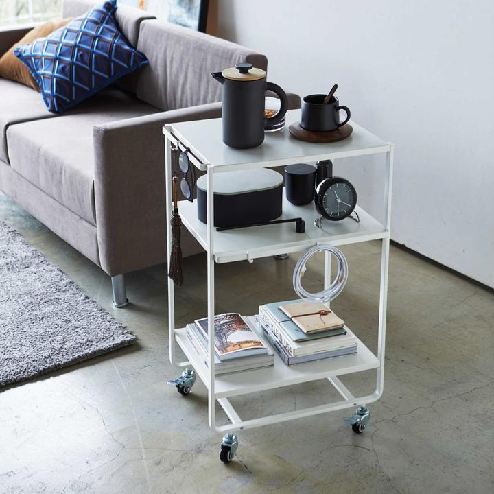 Image du produit Yamazaki Küchenwagen - 3 Level - Turm - Weiss (4918)