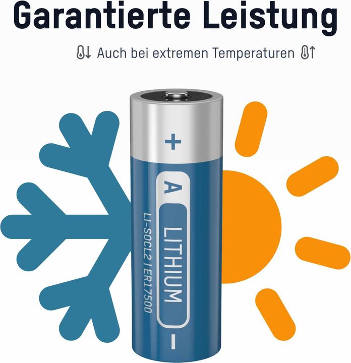 Immagine prodotto Ansmann Batteria A ER17500 3,6V Litio cloruro di tionile (1 pz., A, 3600 mAh)
