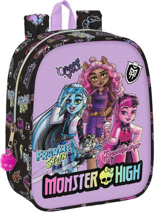 Actual product image Monster High School backpack Creep Black 22 x 27 x 10 cm