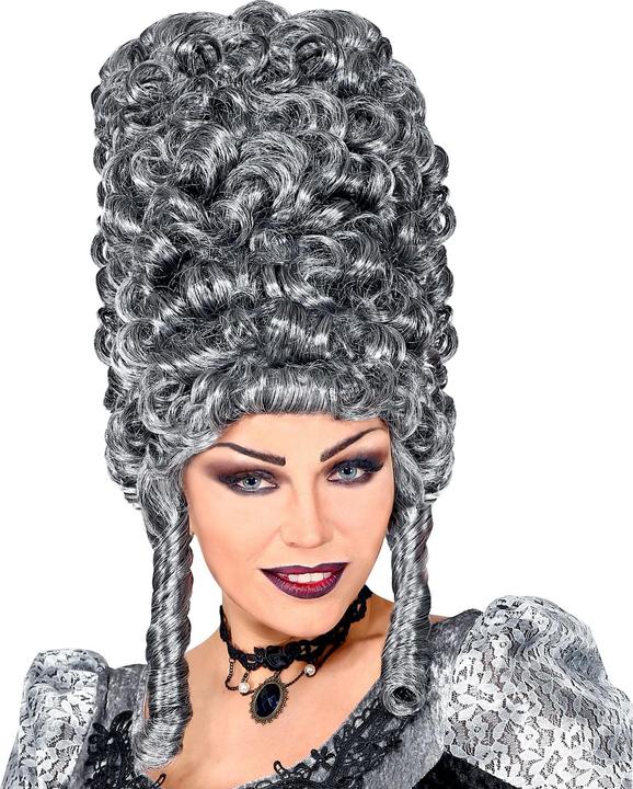 Produktbild Widmann Extra hohe Gothic Lady Perücke Grau