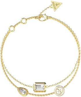 Actual product image Guess Double Gold-Plated Bracelet With Zircons 4g Light Jubb05237jwyg (Stainless steel)