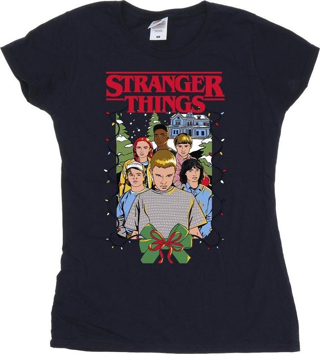 Netflix Stranger Things Christmas Poster TShirt (XL)
