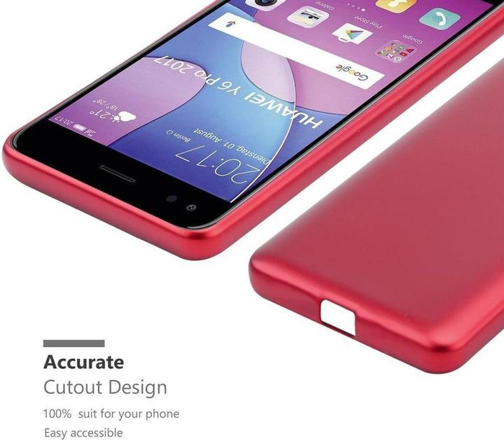 Productafbeelding Cadorabo TPU Matte Metallic hoes (Huawei Y6 Pro (2017))