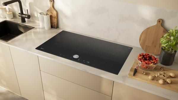 Actual product image Neff N 90, Induktionskochfeld, 90 cm, Schwarz, flächenbündig (integriert), T69PTX4L0
