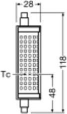 Actual product image Osram Parathom (R7s, 18.20 W, 2452 lm, 1 x, E)