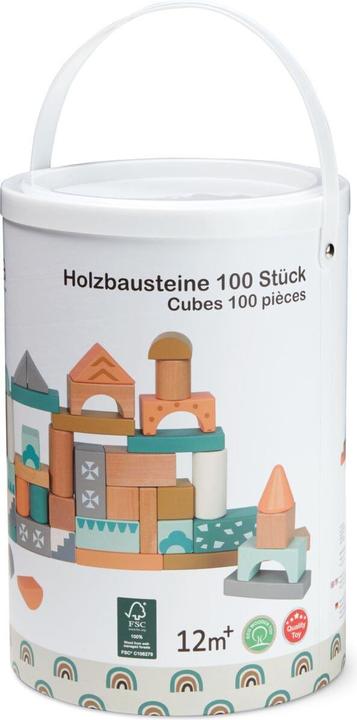 Image du produit Spielba Briques en bois 100 pièces