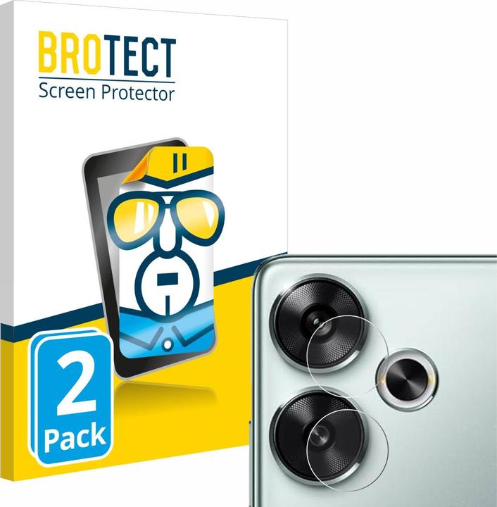 Produktbild BROTECT Schutzfolie Displayschutz Displayschutzfolie Folie Klar Transparent (2 Stück, Xiaomi Poco F6)