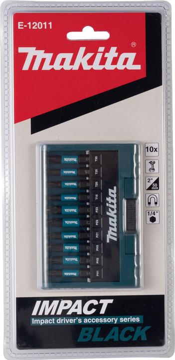 Actual product image Makita Impact Black Bit Set 10 pcs E-12011 Bit Set