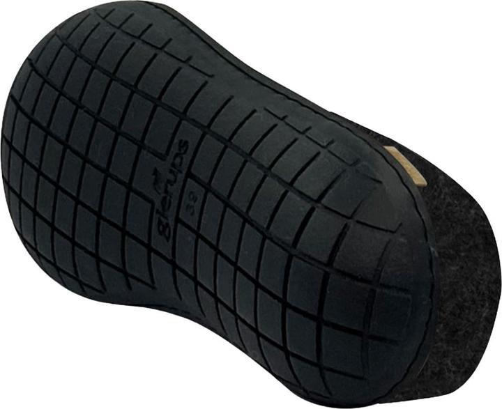 Actual product image Glerups Natural rubber sole black slippers (38)