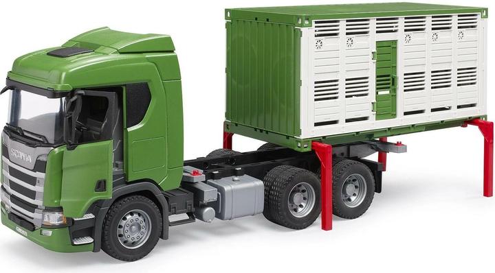 Actual product image Bruder Scania Super 560R animal transport truck with 1 cow