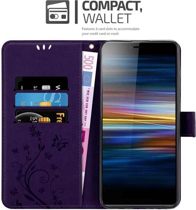 Produktbild Cadorabo Flower Book Cover (Sony Xperia L3)