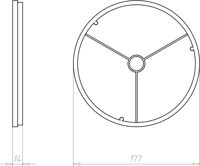 Produktbild Kaiser KAI 1293-81 KompaX 1/2/3 Frontrg Ã 165 fÃ¼r Sichtbeto n