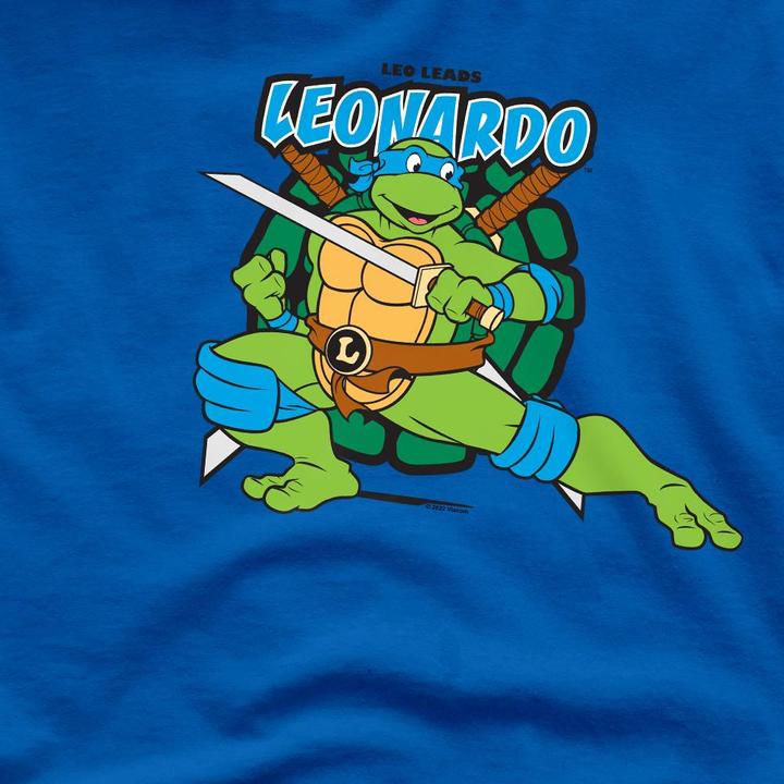 Actual product image Teenage Mutant NT Mens Leonardo Leads T-Shirt (4XL)