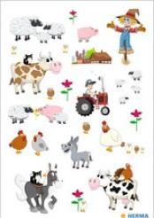 Actual product image Herma Farm stickers