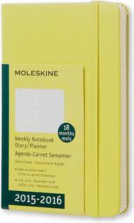 Moleskine Wochen-Notizkalender 18M (A6, Englisch)