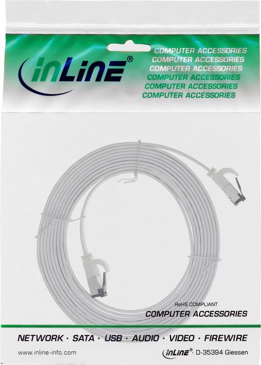 Productafbeelding InLine Patchkabel plat (U/FTP, CAT8.1, 1 m)