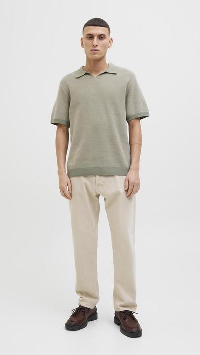 Produktbild Jack & Jones Jprcceaston Knit Split Neck Ss Sn (XS)