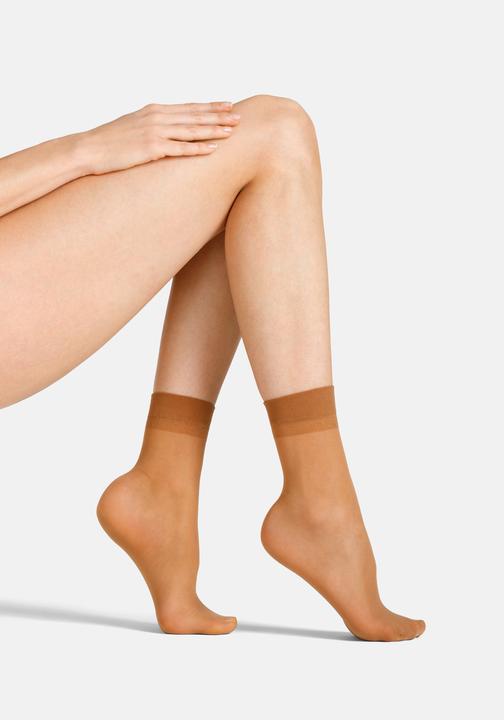 Camano Basic everyday transparent Socken 20 DEN 2p (2er Pack, One Size)