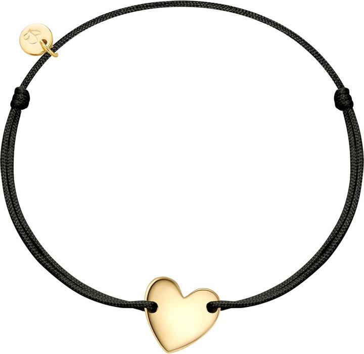 Produktbild Glanzstücke München Textilarmband Herz - 36468 (22 cm, Sterling Silber)