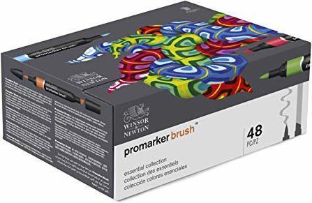 Produktbild Winsor & Newton BrushMarker (Mehrfarbig, 48 x)