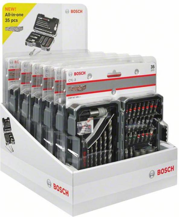 Actual product image Bosch Professional Zubehör Concrete drill and bit set (Th30, Th25, PH1, SL4, Th40, SL6, Th20, HEX3, PH2, PZ2, PZ3, PH3, Th27, TH15, HEX6, Th10, HEX4, HEX5, PZ1, SL5, SL3)