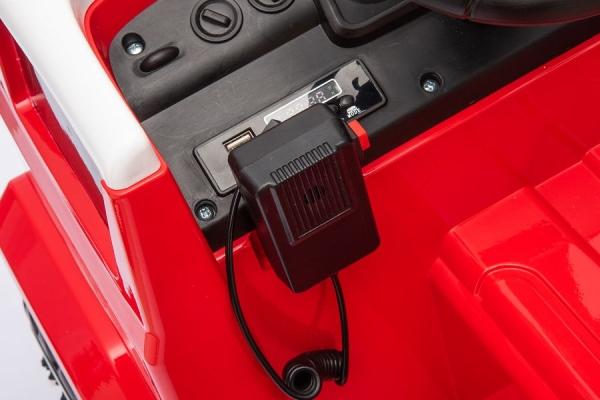 Produktbild Es-toys Kinderfahrzeug – Elektro Auto „Feuerwehr“ – 12V7AH Akku, 4 Motoren - Fernsteuerung, MP3 + Si (12 V)