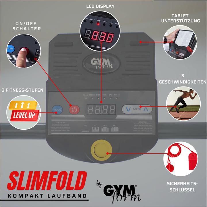 Produktbild Gymform Slim Fold Treadmill