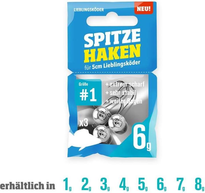 Immagine prodotto Lieblingsköder Gancio a punta 3 pezzi. Dimensione 1