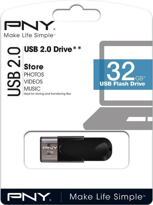 Actual product image PNY Attaché 4 (32 GB, USB-A, USB 2.0)