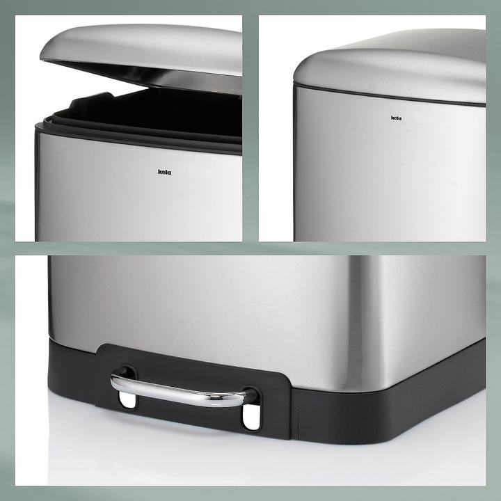 Actual product image Kela Davino grey pedal bin (30 l)